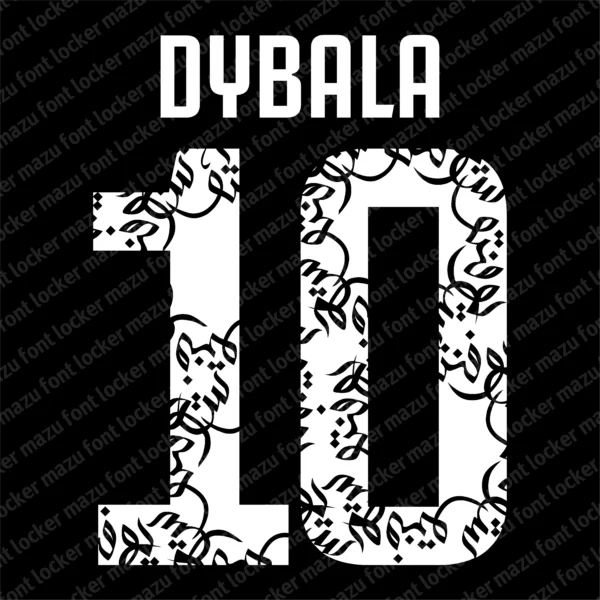 Juventus Super Coppa Italian Final 2019 Font Vector – Legendary Bianconeri Masterpiece
