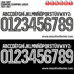 LASK UCL 2026-2027 Font Vector – Legendary Schwarz-Weißen Masterpiece