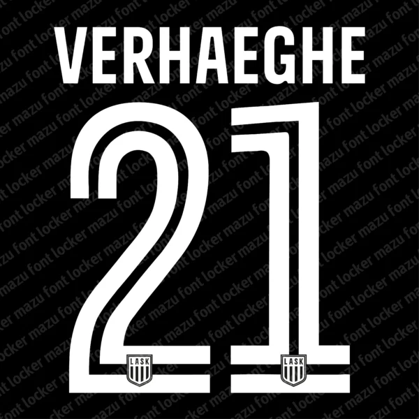 LASK UCL 2026-2027 Font Vector – Legendary Schwarz-Weißen Masterpiece