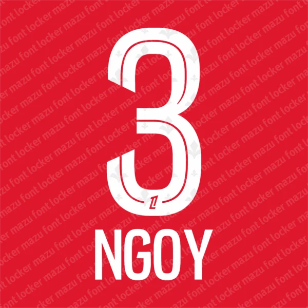 Lille OSC Ligue 1 2026-2027 Font Vector – Legendary Les Dogues Masterpiece