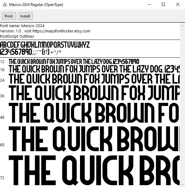 Mexico Copa America 2024 Font Vector – Legendary El Tri Masterpiece