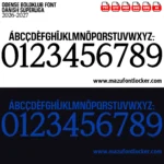 Odense Boldklub 2026-2027 Font Vector – Legendary De Stribede Masterpiece