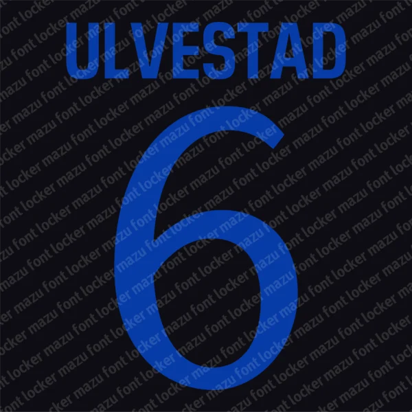 Odense Boldklub 2026-2027 Font Vector – Legendary De Stribede Masterpiece