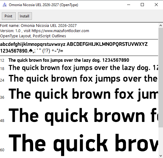 Omonia Nicosia UEL 2026-2027 Font Vector – Legendary Shamrock Masterpiece