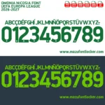 Omonia Nicosia UEL 2026-2027 Font Vector – Legendary Shamrock Masterpiece