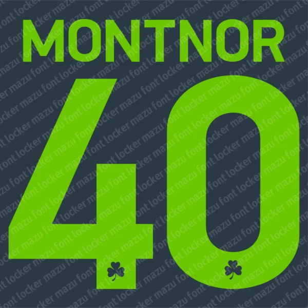 Omonia Nicosia UEL 2026-2027 Font Vector – Legendary Shamrock Masterpiece