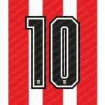 PSV Eindhoven 2026-2027 Special Coen Dillen Font Vector – Legendary Rood-witten Masterpiece
