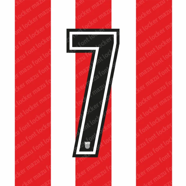 PSV Eindhoven 2026-2027 Special Coen Dillen Font Vector – Legendary Rood-witten Masterpiece
