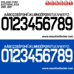 Poland Ekstraklasa 2026–2027 Font Vector – Legendary Biało-Czerwoni Masterpiece