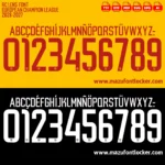 RC Lens UCL 2026-2027 Font Vector – Stunning Sang et Or Masterpiece