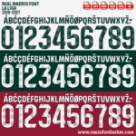 Real Madrid La Liga 2026-2027 Font Vector – Epic Los Blancos Masterpiece