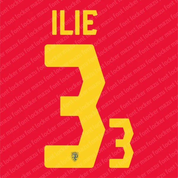Romania Nations League 2026 Font Vector – Legendary Tricolorii Masterpiece