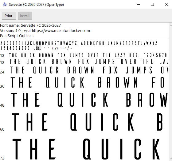 Servette FC 2026-2027 Font Vector – Legendary Grenats Masterpiece