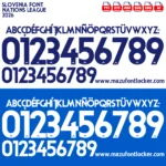 Slovenia Nations League 2026 Font Vector – Legendary Zmajčeki Masterpiece
