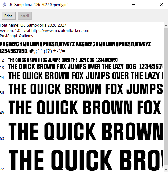 UC Sampdoria 2026-2027 Font Vector – Legendary Blucerchiati Masterpiece