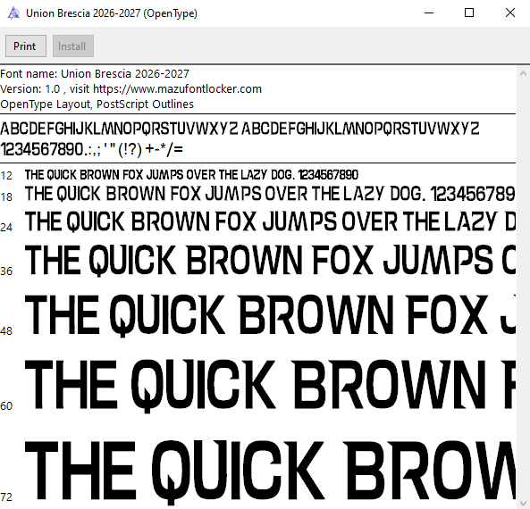 Union Brescia 2026-2027 Font Vector – Legendary Biancazzurri Masterpiece