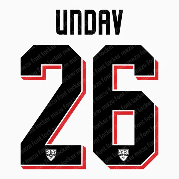 VfB Stuttgart UCL 2026-2027 Font Vector – Legendary Die Roten Masterpiece